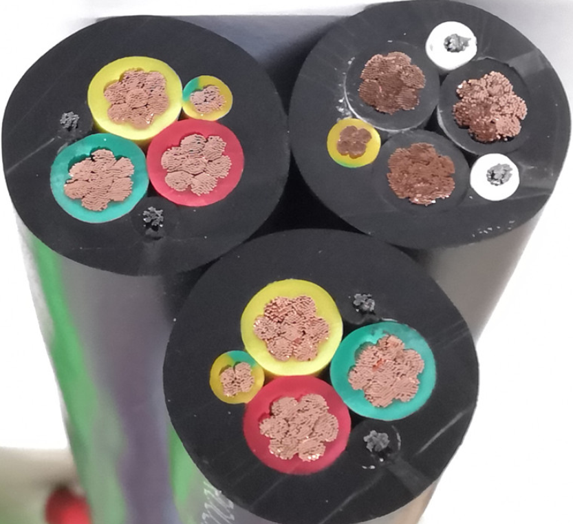 耐磨卷筒電纜3/4x10/16/25+4/5/8/9x2.5